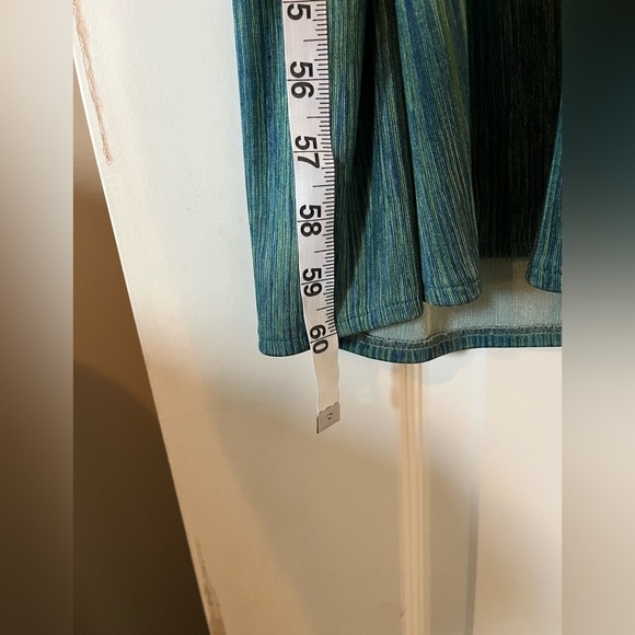 John Robert’s Woman Green Maxi Length Dress with Vest Overlay Size 24W - Picture 9 of 15